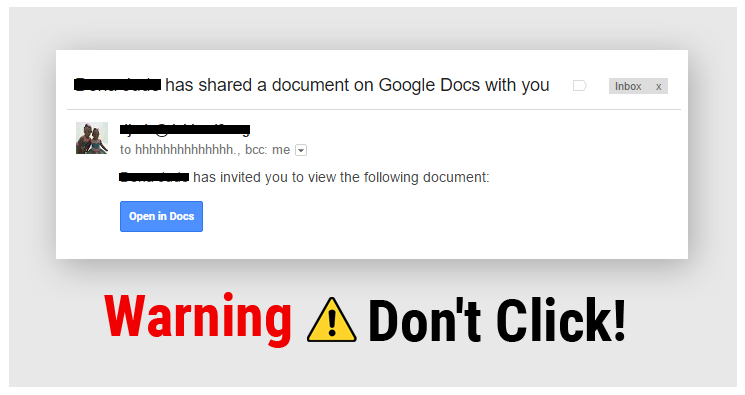 Alert – Google Docs Phishing Scam