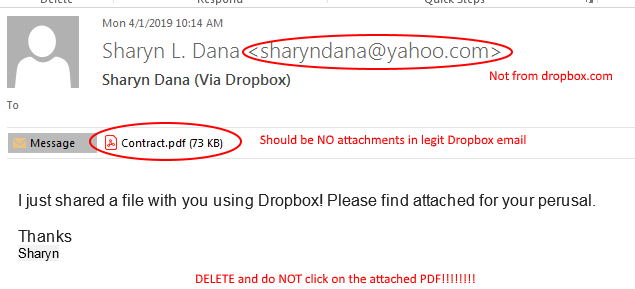 "Fake Drobox Email"